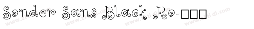 Sonder Sans Black Ro字体转换